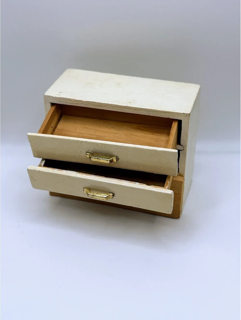 1:12 Scale Dollhouse Chest of Drawers Project Piece Vintage Wood Furniture